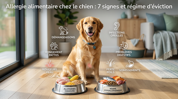 Allergie alimentaire chez le chien : 7 signes et régime d'éviction