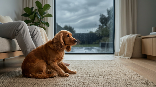 Mon chien tremble pendant les orages : pourquoi et comment l'aider ?