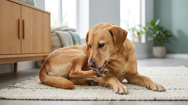 Pourquoi mon chien lèche ses pattes sans arrêt ? 7 causes et solutions